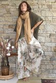 Country Garden Chintz Palazzo Khaki